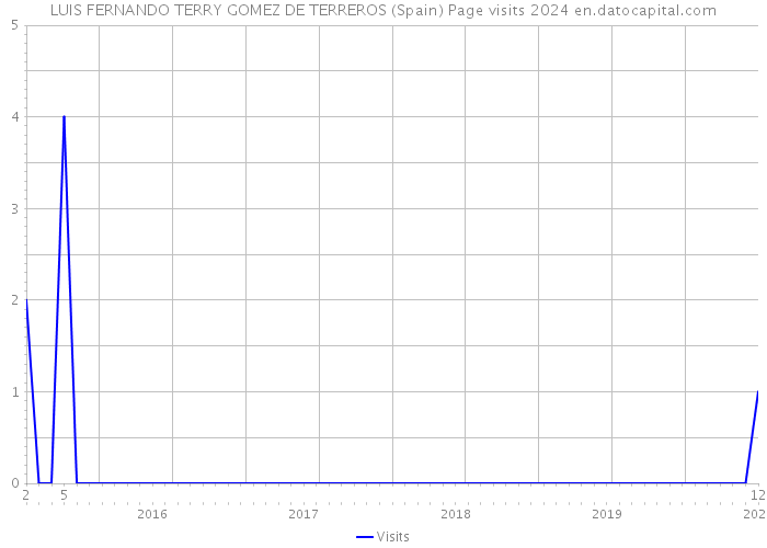 LUIS FERNANDO TERRY GOMEZ DE TERREROS (Spain) Page visits 2024 