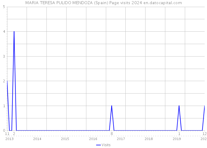 MARIA TERESA PULIDO MENDOZA (Spain) Page visits 2024 