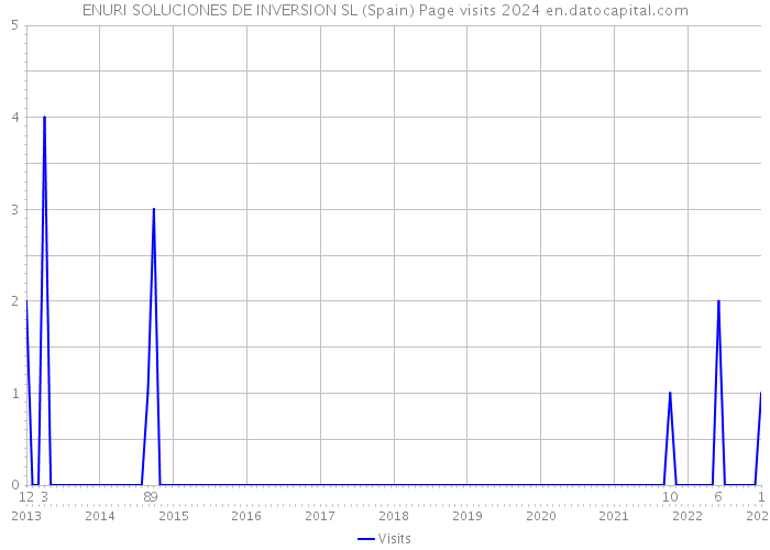 ENURI SOLUCIONES DE INVERSION SL (Spain) Page visits 2024 