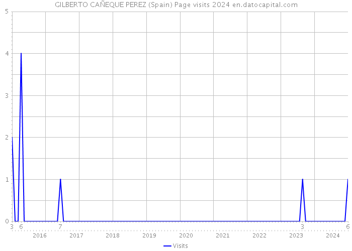 GILBERTO CAÑEQUE PEREZ (Spain) Page visits 2024 