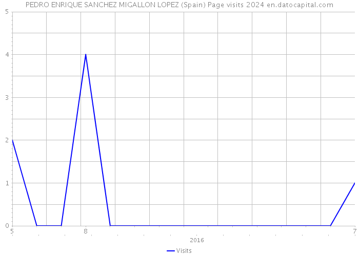 PEDRO ENRIQUE SANCHEZ MIGALLON LOPEZ (Spain) Page visits 2024 