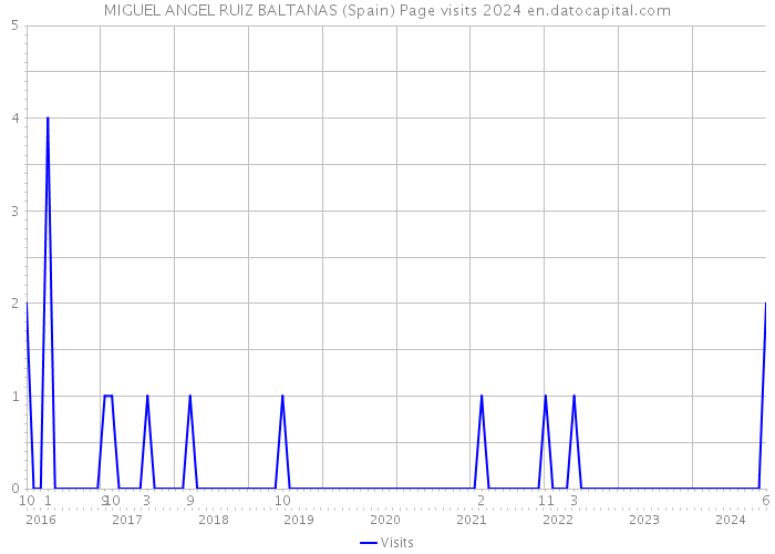 MIGUEL ANGEL RUIZ BALTANAS (Spain) Page visits 2024 