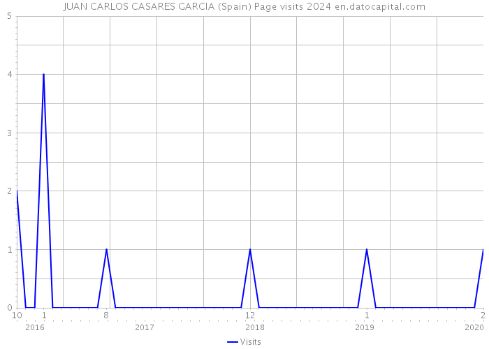 JUAN CARLOS CASARES GARCIA (Spain) Page visits 2024 