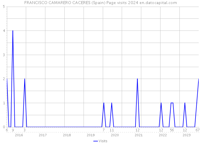 FRANCISCO CAMARERO CACERES (Spain) Page visits 2024 