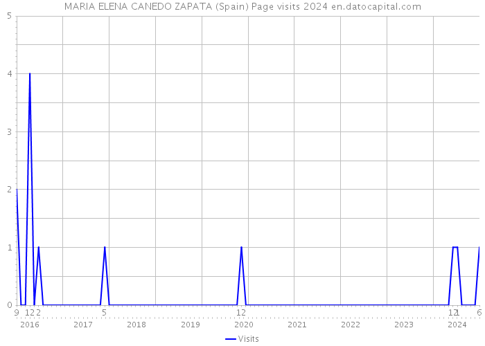 MARIA ELENA CANEDO ZAPATA (Spain) Page visits 2024 