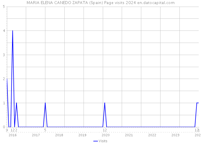 MARIA ELENA CANEDO ZAPATA (Spain) Page visits 2024 