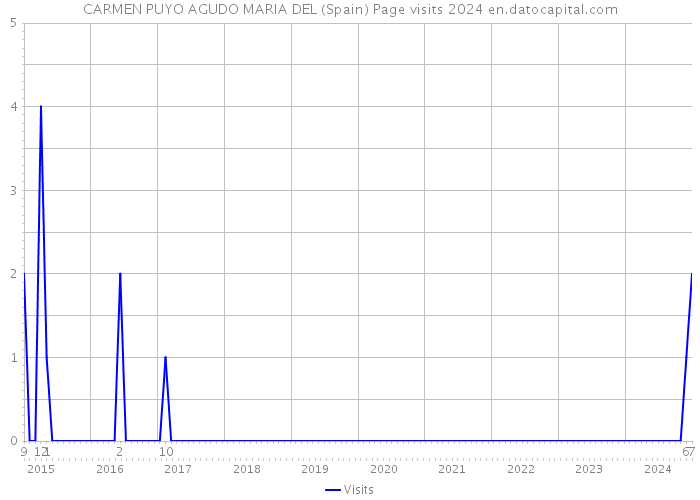 CARMEN PUYO AGUDO MARIA DEL (Spain) Page visits 2024 