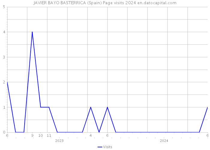 JAVIER BAYO BASTERRICA (Spain) Page visits 2024 