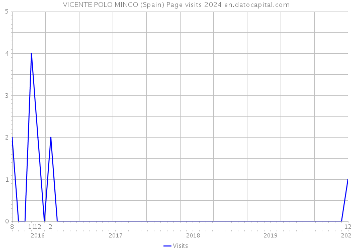 VICENTE POLO MINGO (Spain) Page visits 2024 