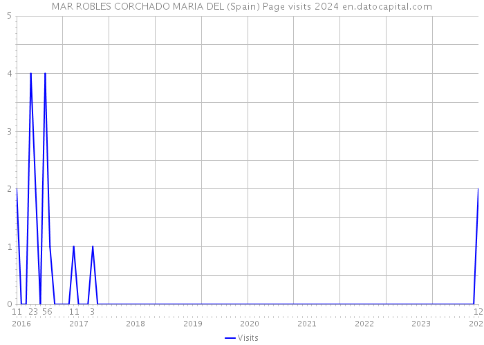 MAR ROBLES CORCHADO MARIA DEL (Spain) Page visits 2024 