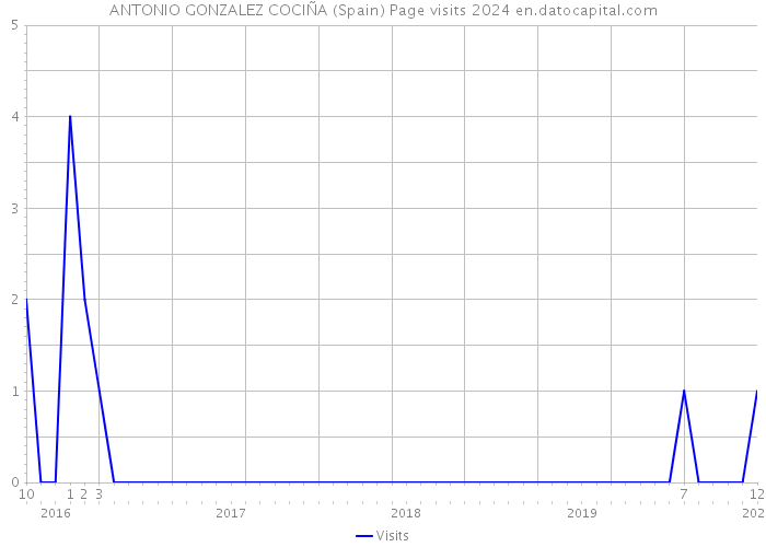 ANTONIO GONZALEZ COCIÑA (Spain) Page visits 2024 