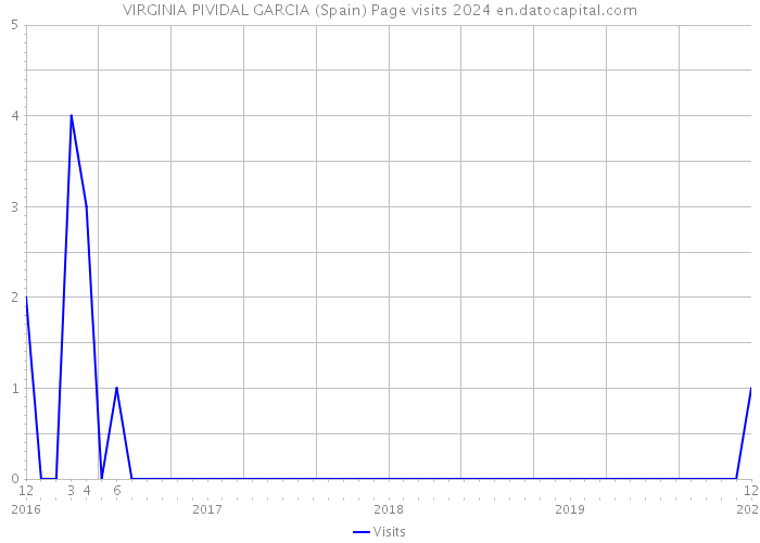 VIRGINIA PIVIDAL GARCIA (Spain) Page visits 2024 
