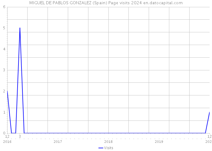 MIGUEL DE PABLOS GONZALEZ (Spain) Page visits 2024 
