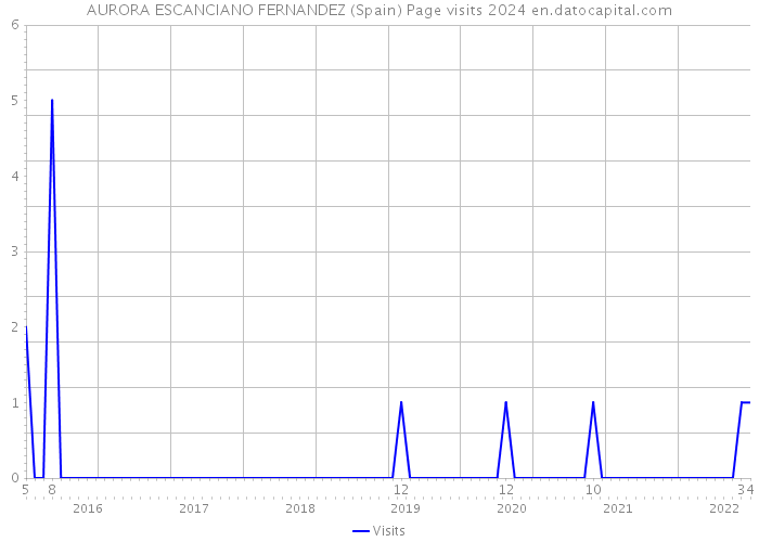 AURORA ESCANCIANO FERNANDEZ (Spain) Page visits 2024 