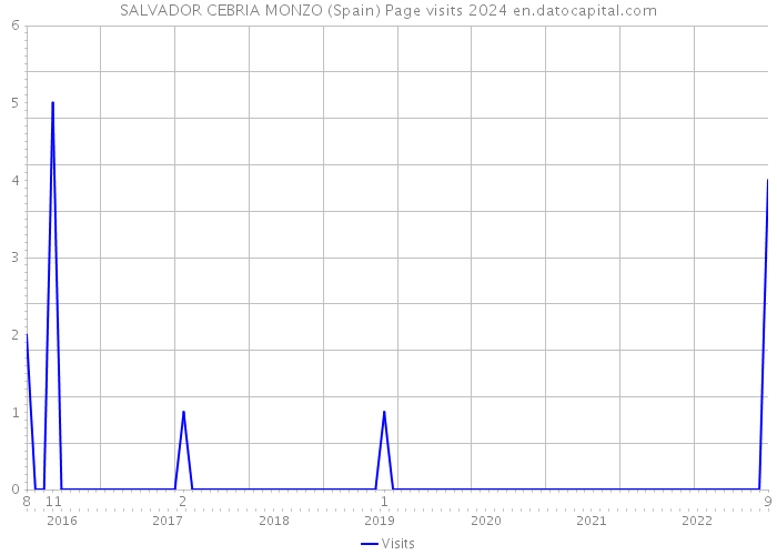 SALVADOR CEBRIA MONZO (Spain) Page visits 2024 