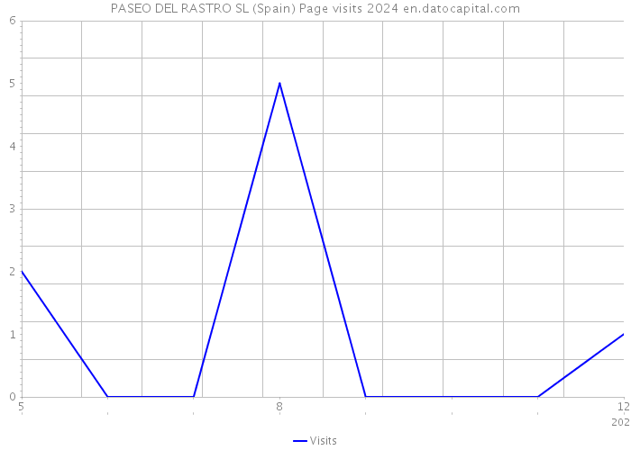 PASEO DEL RASTRO SL (Spain) Page visits 2024 