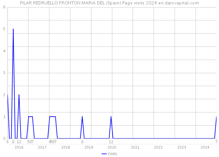 PILAR REDRUELLO FRONTON MARIA DEL (Spain) Page visits 2024 