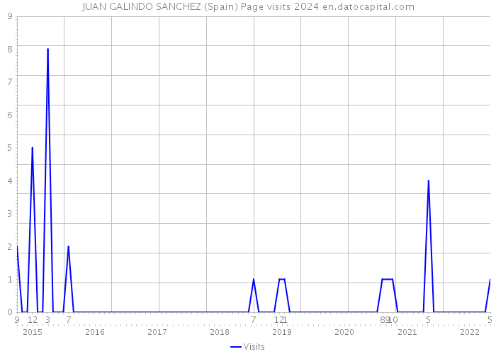 JUAN GALINDO SANCHEZ (Spain) Page visits 2024 