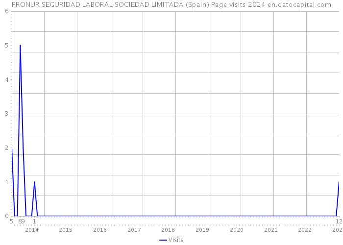 PRONUR SEGURIDAD LABORAL SOCIEDAD LIMITADA (Spain) Page visits 2024 