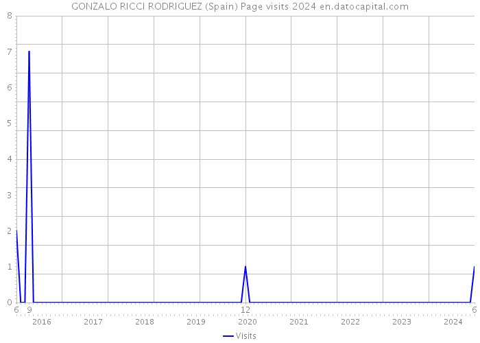 GONZALO RICCI RODRIGUEZ (Spain) Page visits 2024 