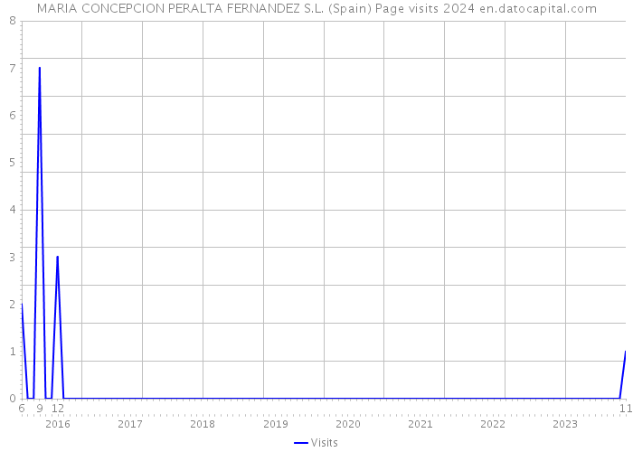 MARIA CONCEPCION PERALTA FERNANDEZ S.L. (Spain) Page visits 2024 