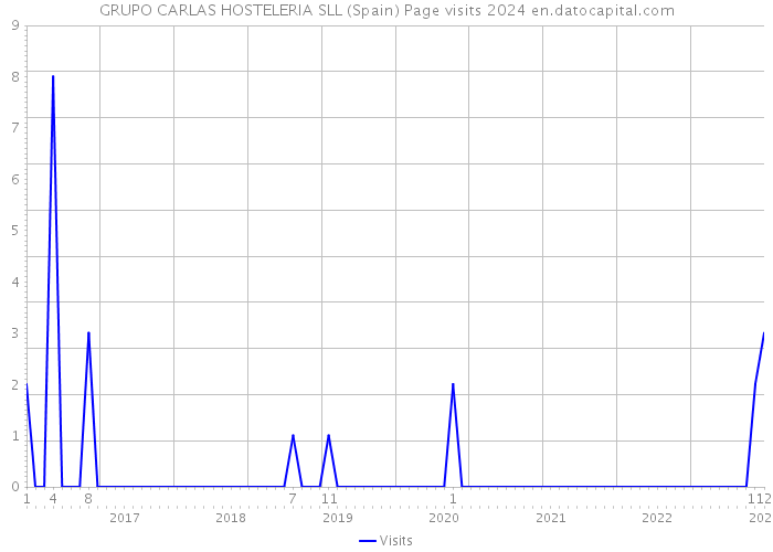 GRUPO CARLAS HOSTELERIA SLL (Spain) Page visits 2024 
