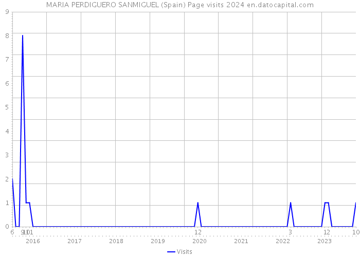MARIA PERDIGUERO SANMIGUEL (Spain) Page visits 2024 