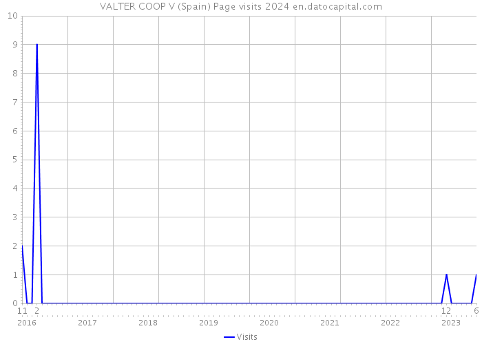 VALTER COOP V (Spain) Page visits 2024 