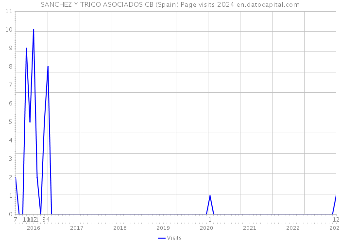 SANCHEZ Y TRIGO ASOCIADOS CB (Spain) Page visits 2024 