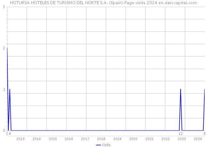 HOTURSA HOTELES DE TURISMO DEL NORTE S.A. (Spain) Page visits 2024 