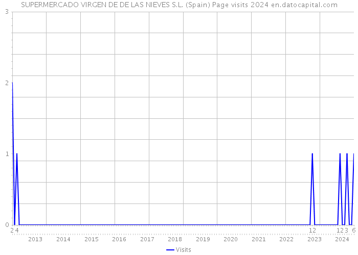 SUPERMERCADO VIRGEN DE DE LAS NIEVES S.L. (Spain) Page visits 2024 