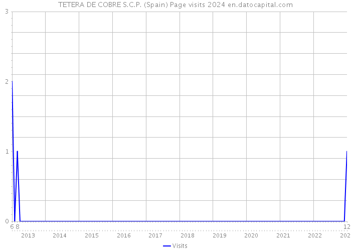 TETERA DE COBRE S.C.P. (Spain) Page visits 2024 