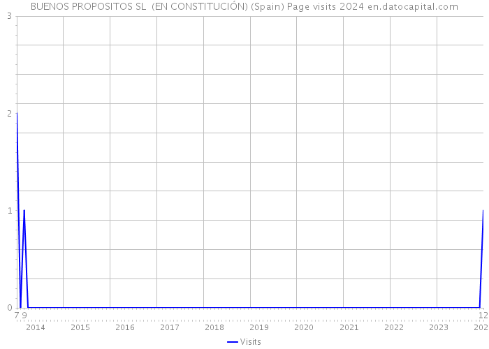 BUENOS PROPOSITOS SL (EN CONSTITUCIÓN) (Spain) Page visits 2024 