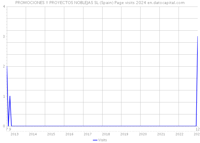 PROMOCIONES Y PROYECTOS NOBLEJAS SL (Spain) Page visits 2024 