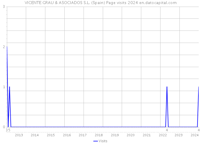 VICENTE GRAU & ASOCIADOS S.L. (Spain) Page visits 2024 