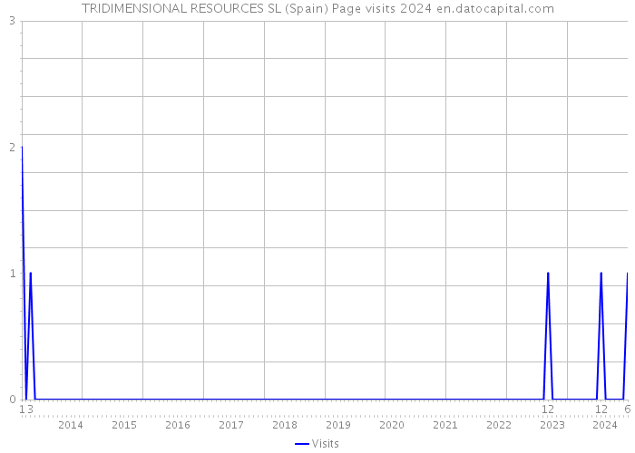 TRIDIMENSIONAL RESOURCES SL (Spain) Page visits 2024 