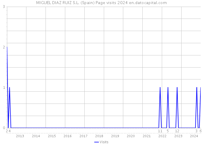 MIGUEL DIAZ RUIZ S.L. (Spain) Page visits 2024 