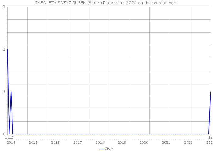 ZABALETA SAENZ RUBEN (Spain) Page visits 2024 