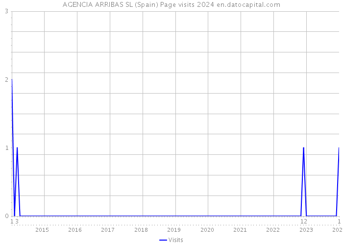 AGENCIA ARRIBAS SL (Spain) Page visits 2024 