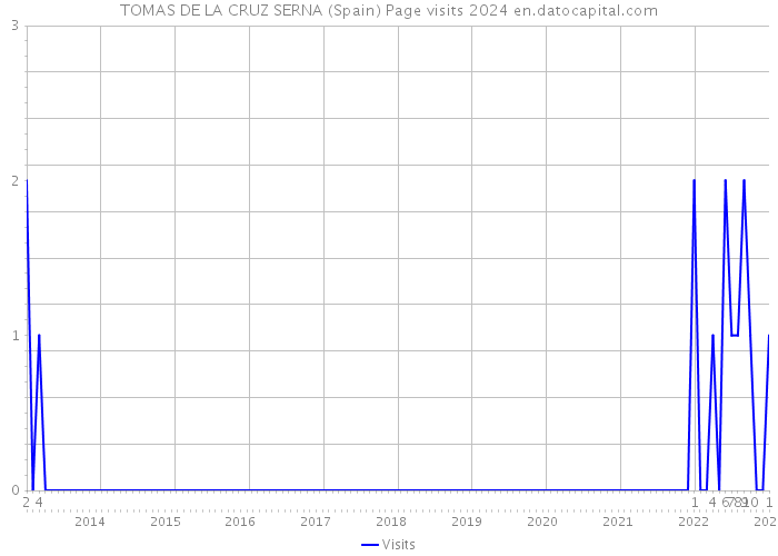 TOMAS DE LA CRUZ SERNA (Spain) Page visits 2024 