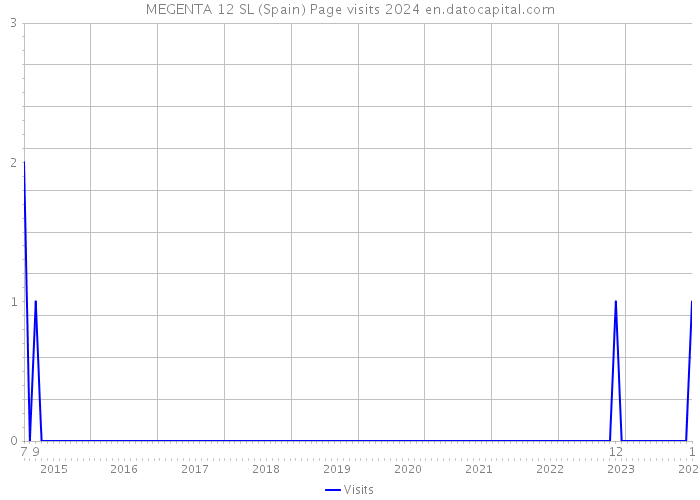 MEGENTA 12 SL (Spain) Page visits 2024 