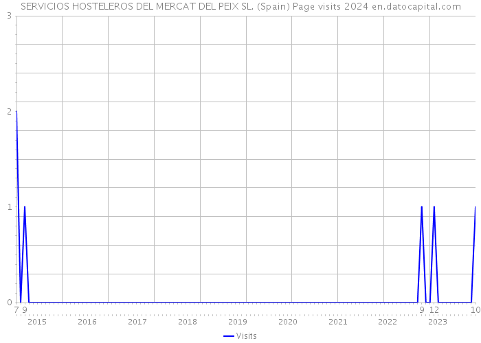 SERVICIOS HOSTELEROS DEL MERCAT DEL PEIX SL. (Spain) Page visits 2024 