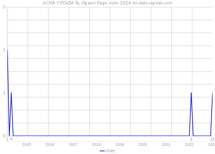 ACHA Y POLEA SL (Spain) Page visits 2024 