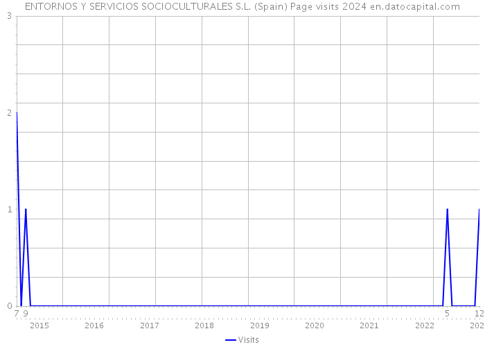 ENTORNOS Y SERVICIOS SOCIOCULTURALES S.L. (Spain) Page visits 2024 