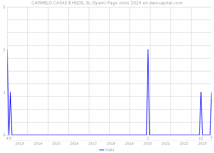 CARMELO CASAS E HIJOS, SL (Spain) Page visits 2024 