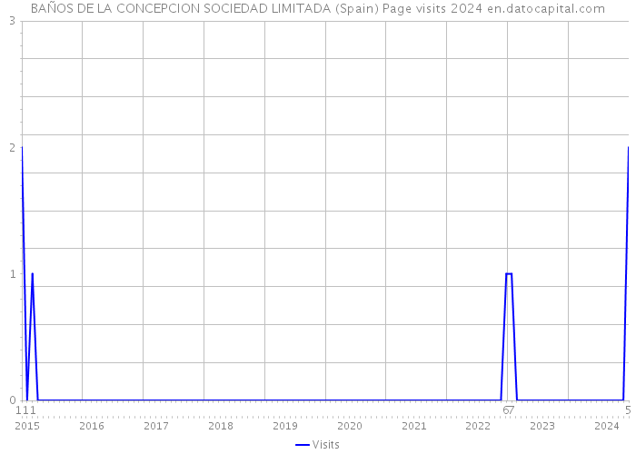 BAÑOS DE LA CONCEPCION SOCIEDAD LIMITADA (Spain) Page visits 2024 
