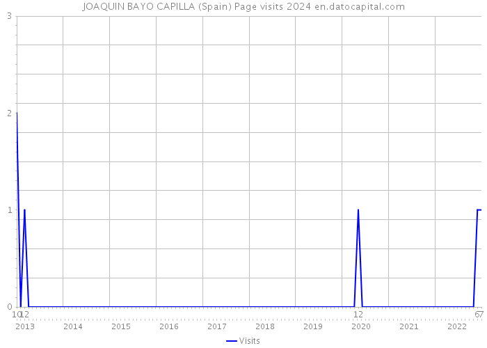 JOAQUIN BAYO CAPILLA (Spain) Page visits 2024 