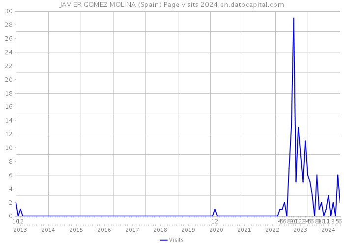 JAVIER GOMEZ MOLINA (Spain) Page visits 2024 