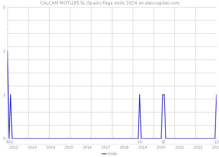 CALCAM MOTLLES SL (Spain) Page visits 2024 