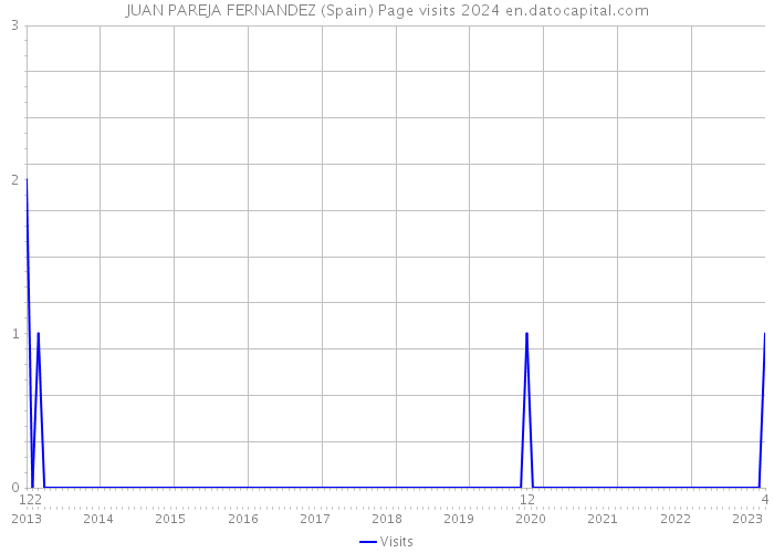 JUAN PAREJA FERNANDEZ (Spain) Page visits 2024 